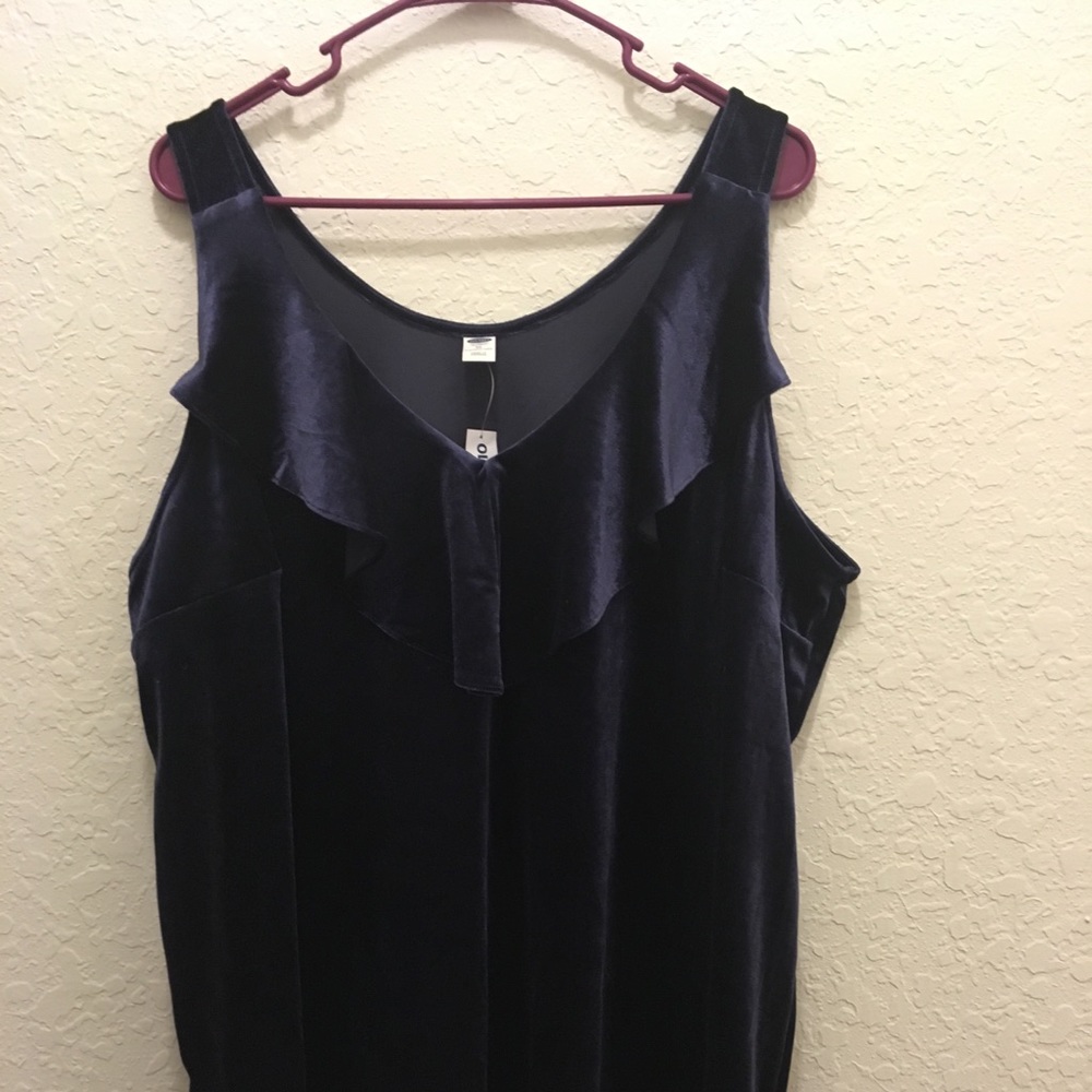 Old Navy Sleeveless Ruffle Trim Top 3x